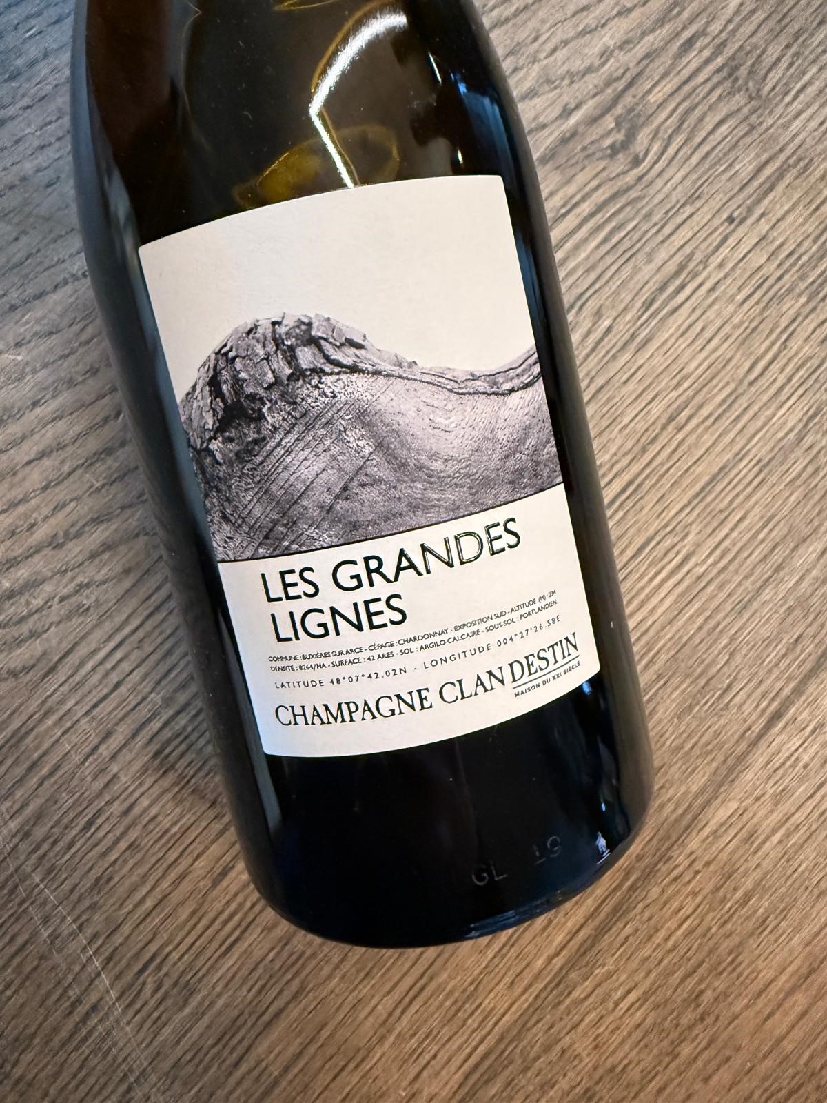 CHAMPAGNE CUVEE LES GRANDES LIGNE BRUT R20 CHARDONNAY Champagne Clandestin